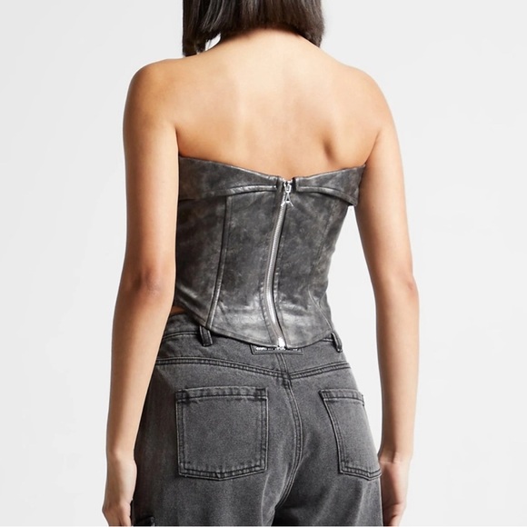 Manière De Voir Vintage Vegan Leather Biker Corset
Size US 6/ UK 10 NWT - Picture 3 of 5